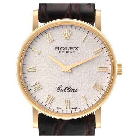 rolex cellini classic yellow gold|Rolex men's cellini 18k gold.